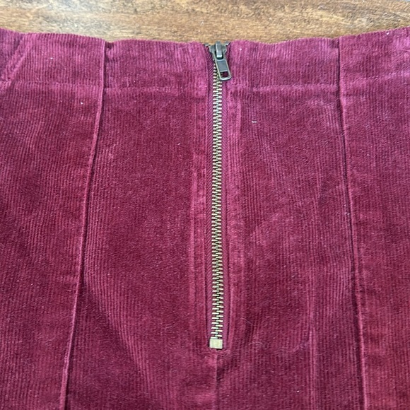 womens corduroy wine red skirt from wild fable - Picture 3 of 5